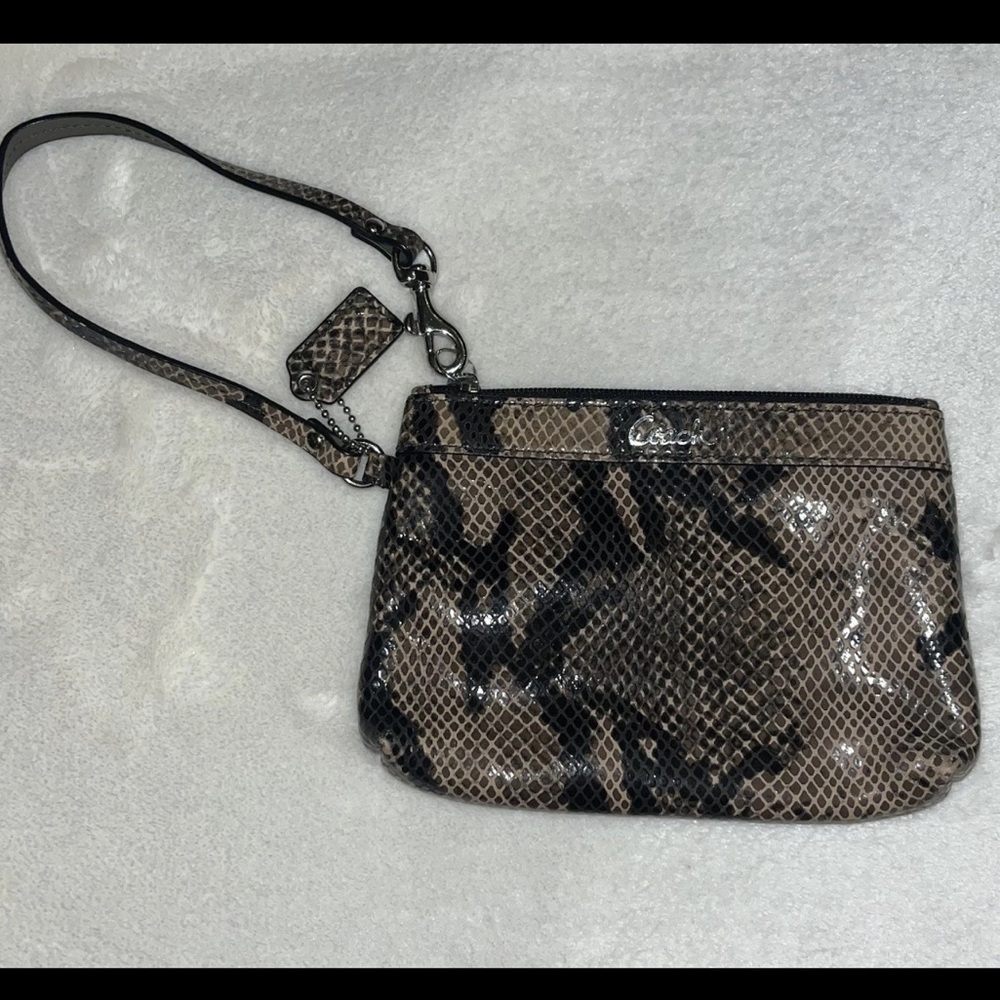 Authentic Coach Madison Snake Python Print Wallet… - image 1